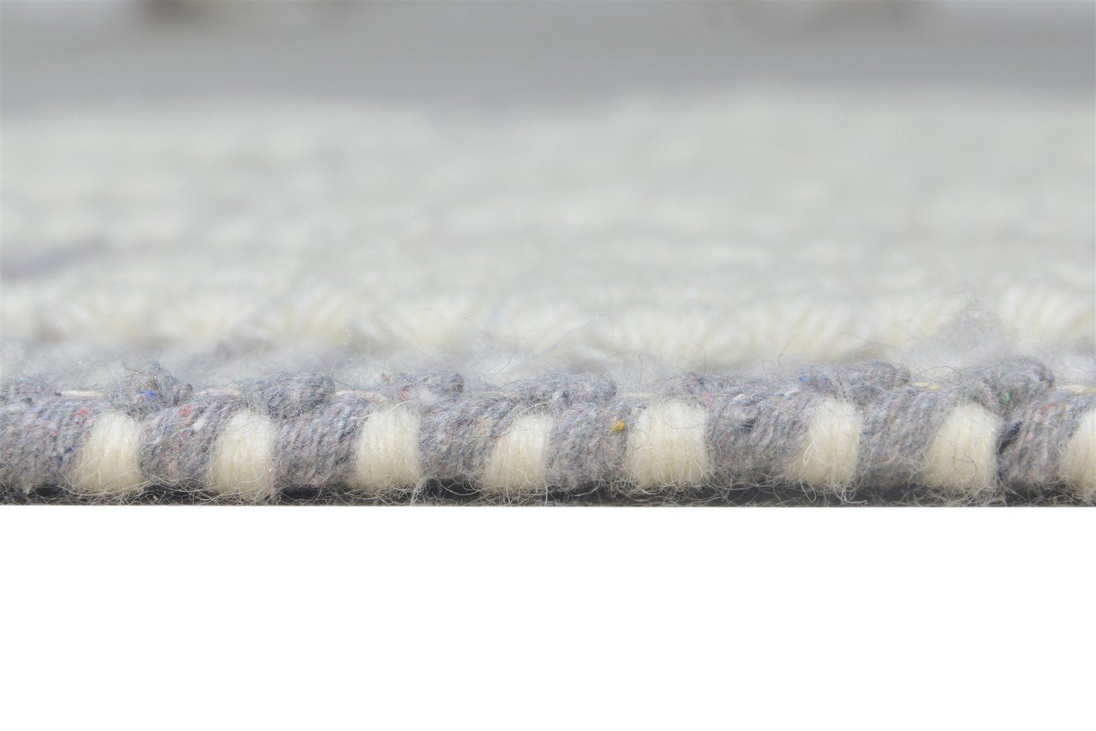 New Zealand Wool Grey Rug 3X4 Modern Hand Woven Scandinavian Nordic Small Carpet   7865180520597