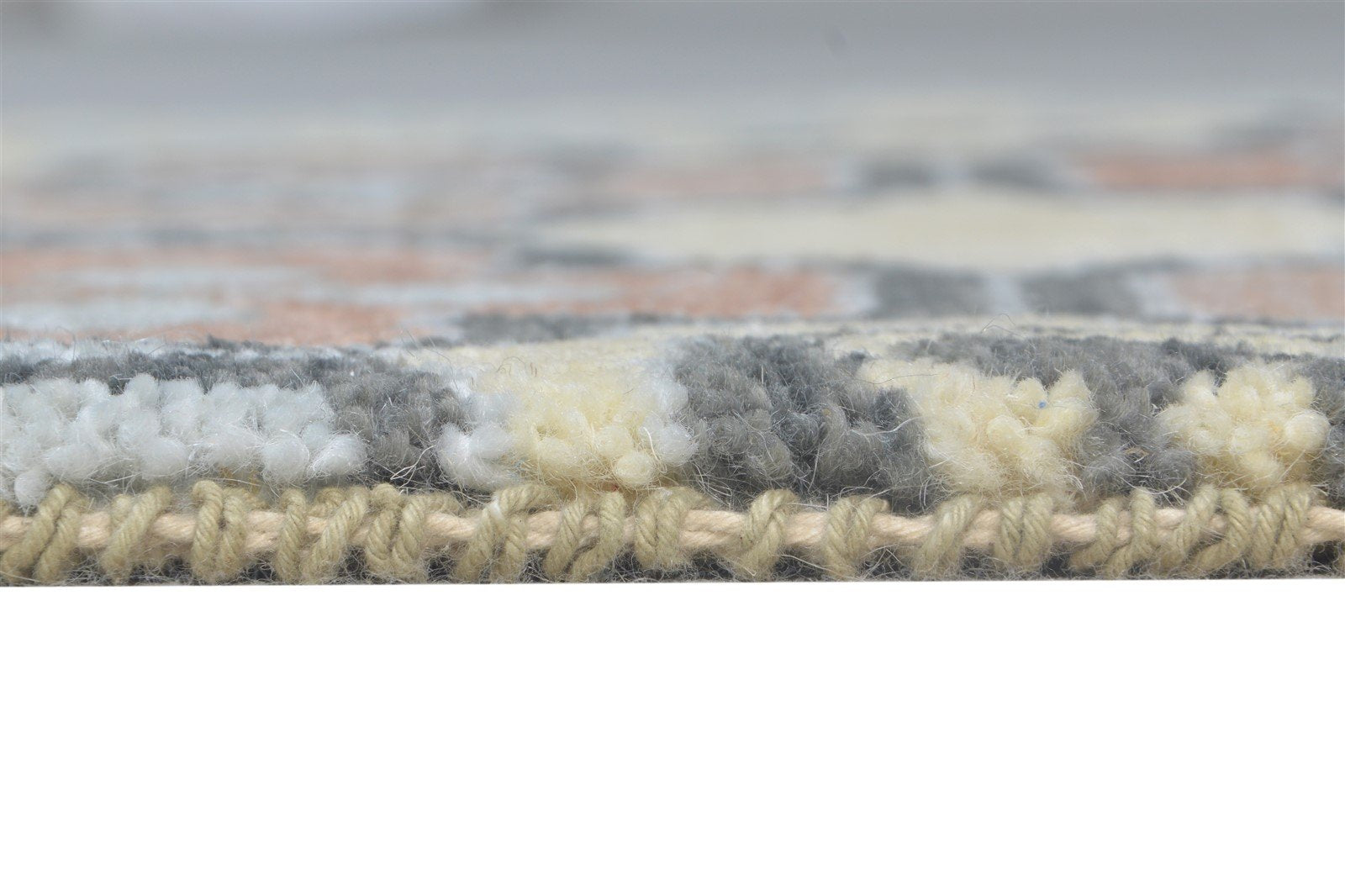 Nita Beige Wool Rug 2' X 2' Persian Hand Knotted Oushak Oriental   7865161089173