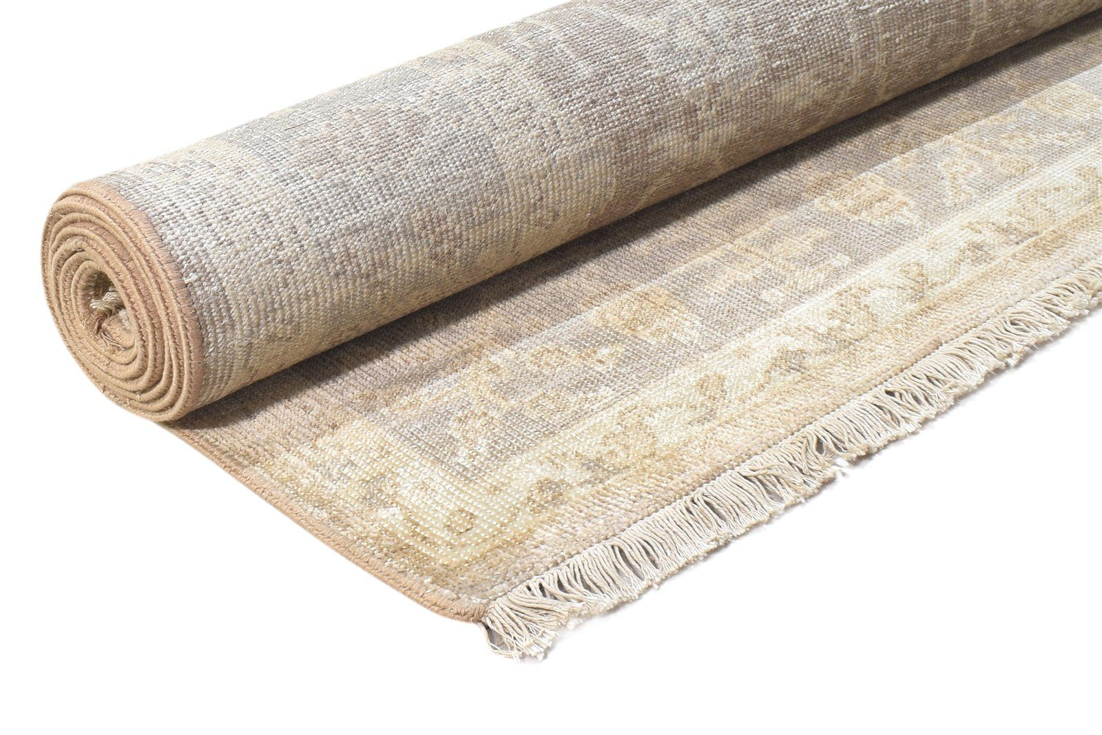 Nolana Brown Silk Rug 5' X 8' Persian Hand Knotted Kashan Oriental   7864803066005