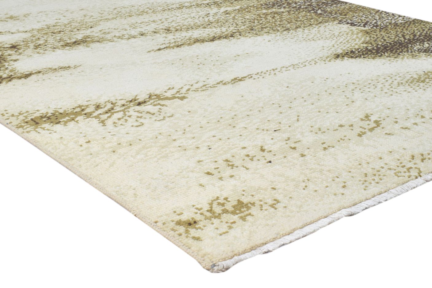 Norean 5' X 8' Rug Wool Beige Modern Hand Knotted Indian Galaxy   7860678000789