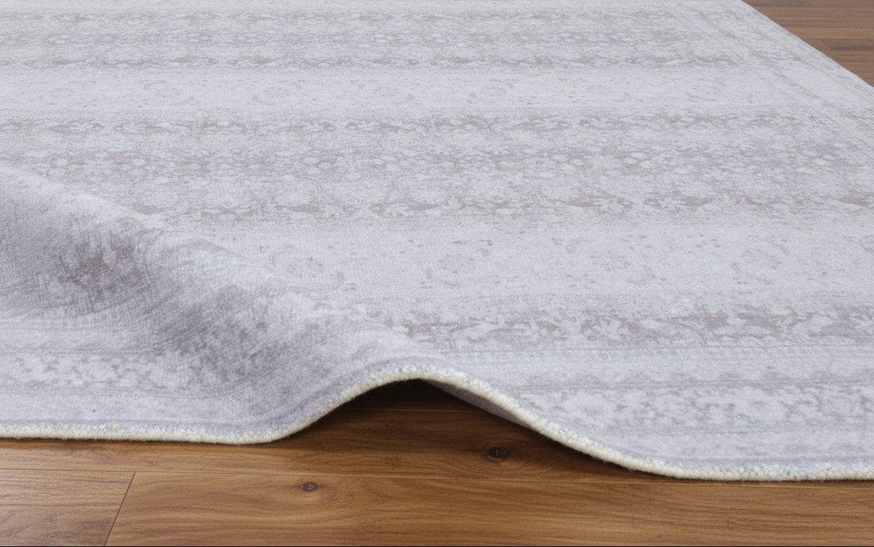 Ojark Vintage Style Handmade Gray Area Rug – Classic Traditional Decorative Style   9121476149397