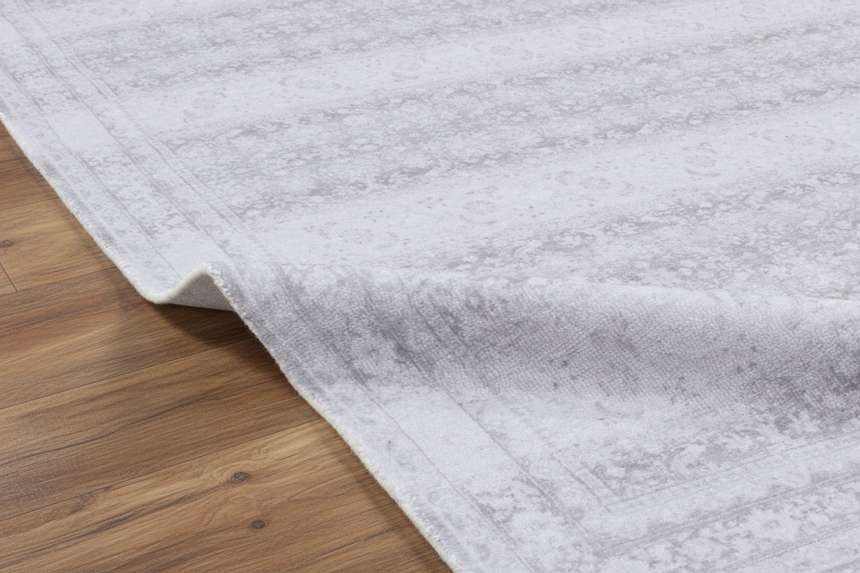 Ojark Vintage Style Handmade Gray Area Rug – Classic Traditional Decorative Style   9121476149397