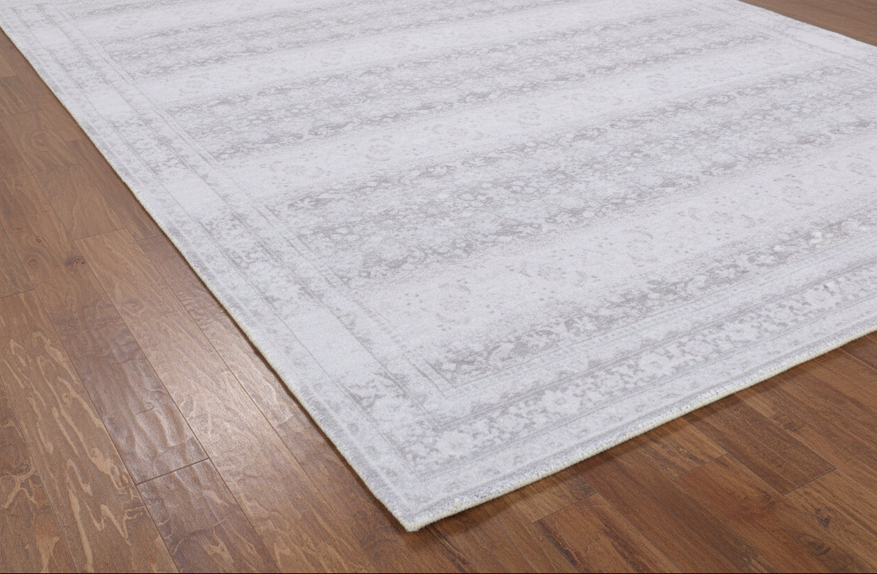 Ojark Vintage Style Handmade Gray Area Rug – Classic Traditional Decorative Style   9121476149397