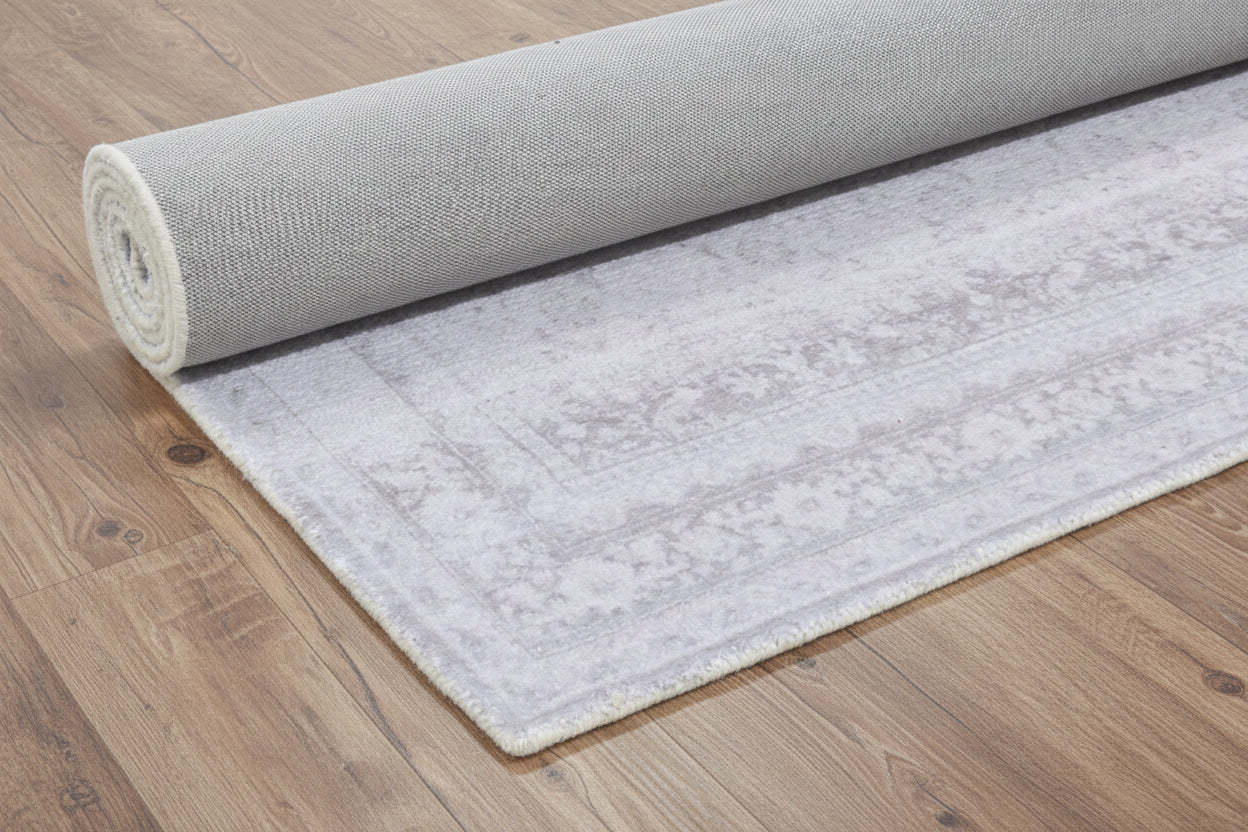 Ojark Vintage Style Handmade Gray Area Rug – Classic Traditional Decorative Style   9121476149397