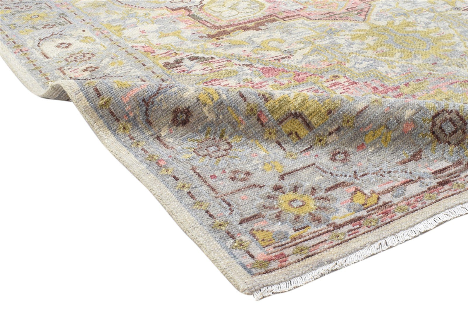 Pansie 6X9 Rug Wool Colorful Persian Hand Knotted Heriz-Indian Oriental   7864103862421