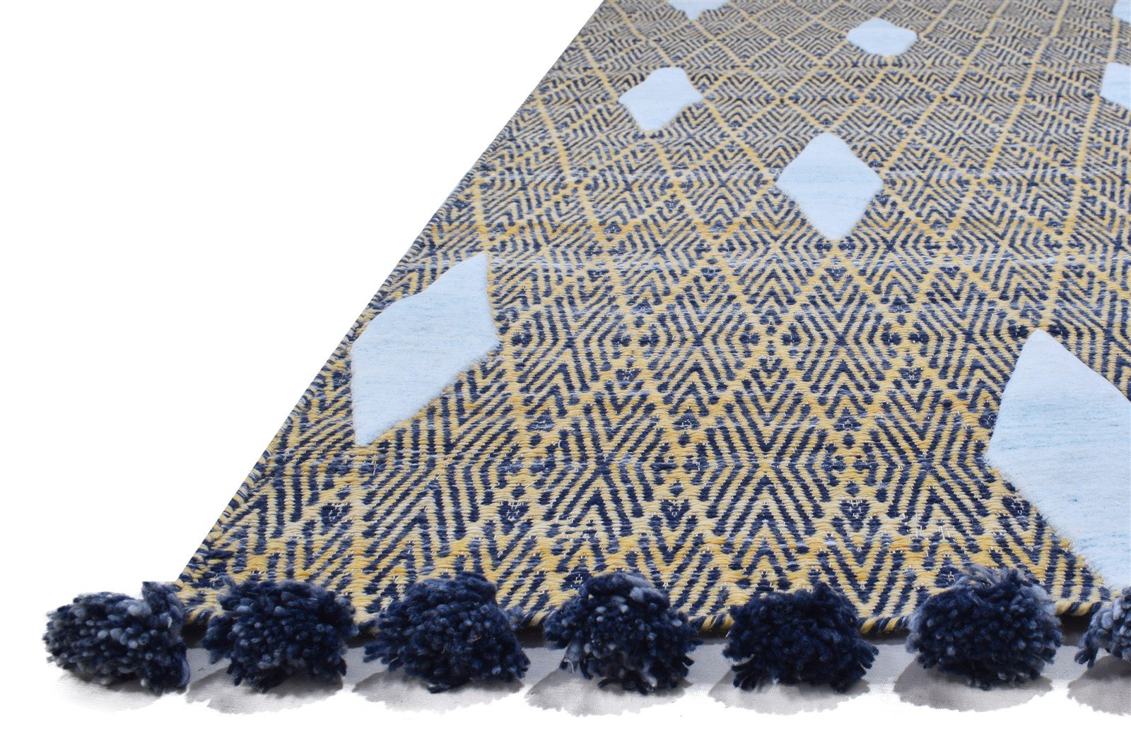 Pet Yarn Brown Rug 5X8 Modern Jacquard Loom Moroccan Diamond Room Size Carpet   7864164974741