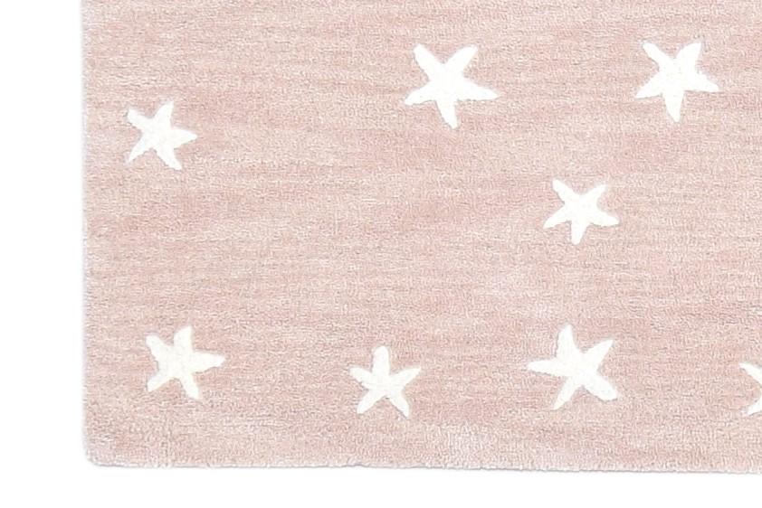 Pink Star Rug Kids Rug Pink Starry Skies Rug Nursery Rug Star Pink Rug for Girl's Room   8707545727125