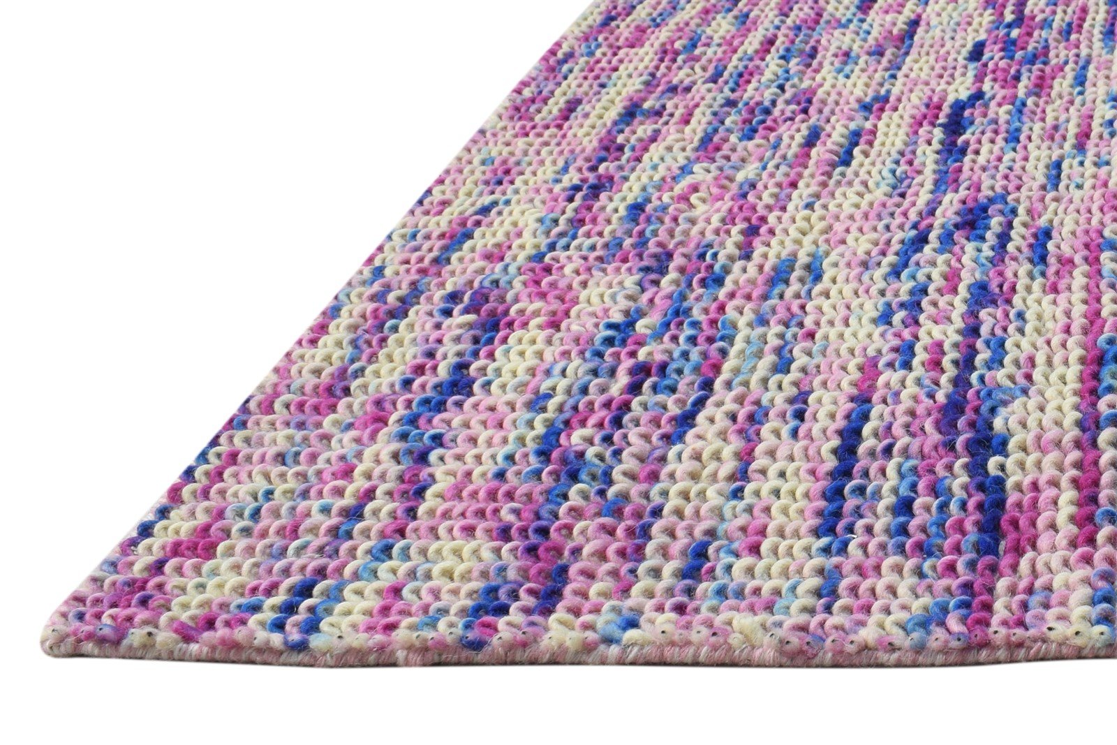 Pink Wool Rug 3' X 4' Modern Dhurrie Bohemian Abstract Room Size Carpet   7865012420757