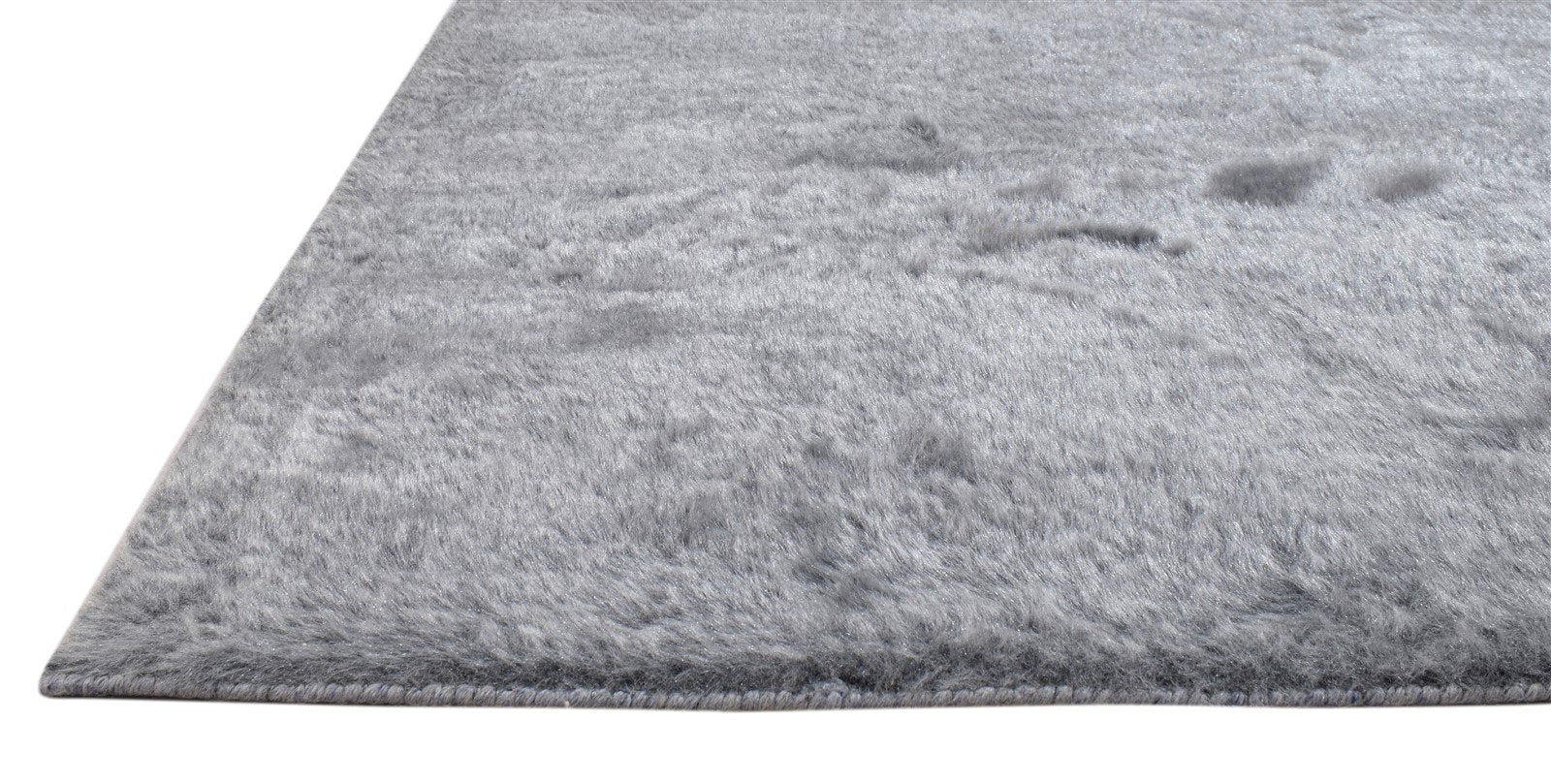 Polypropylene Grey Rug 5X8 Modern Hand Woven Scandinavian Solid Room Size Carpet   7860679671957