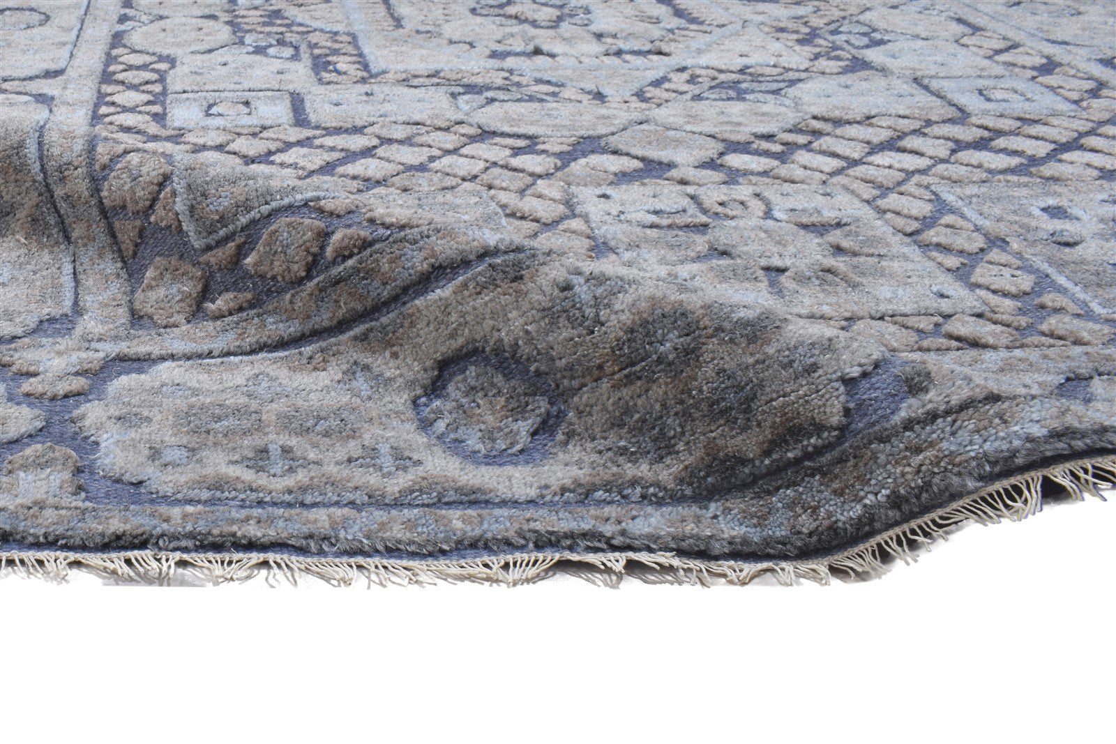 Purple Wool / Silk Rug 6X9 Persian Hand Knotted Khotan Oriental Room Size   7864104255637
