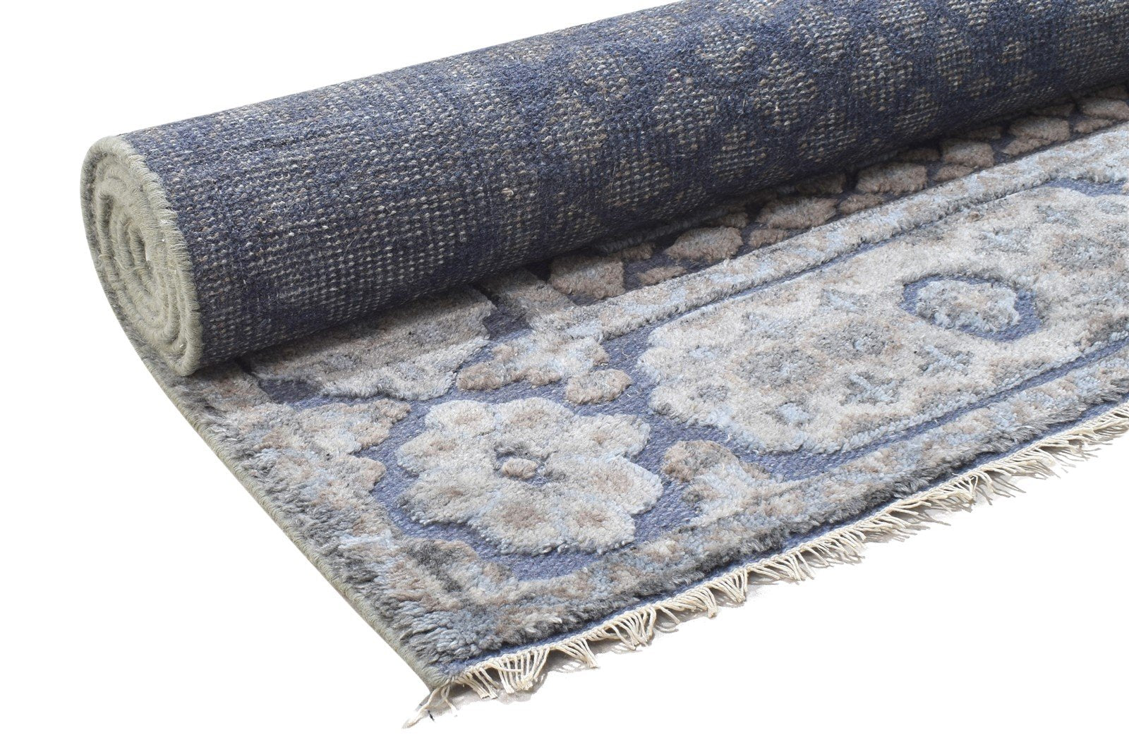 Purple Wool / Silk Rug 6X9 Persian Hand Knotted Khotan Oriental Room Size   7864104255637