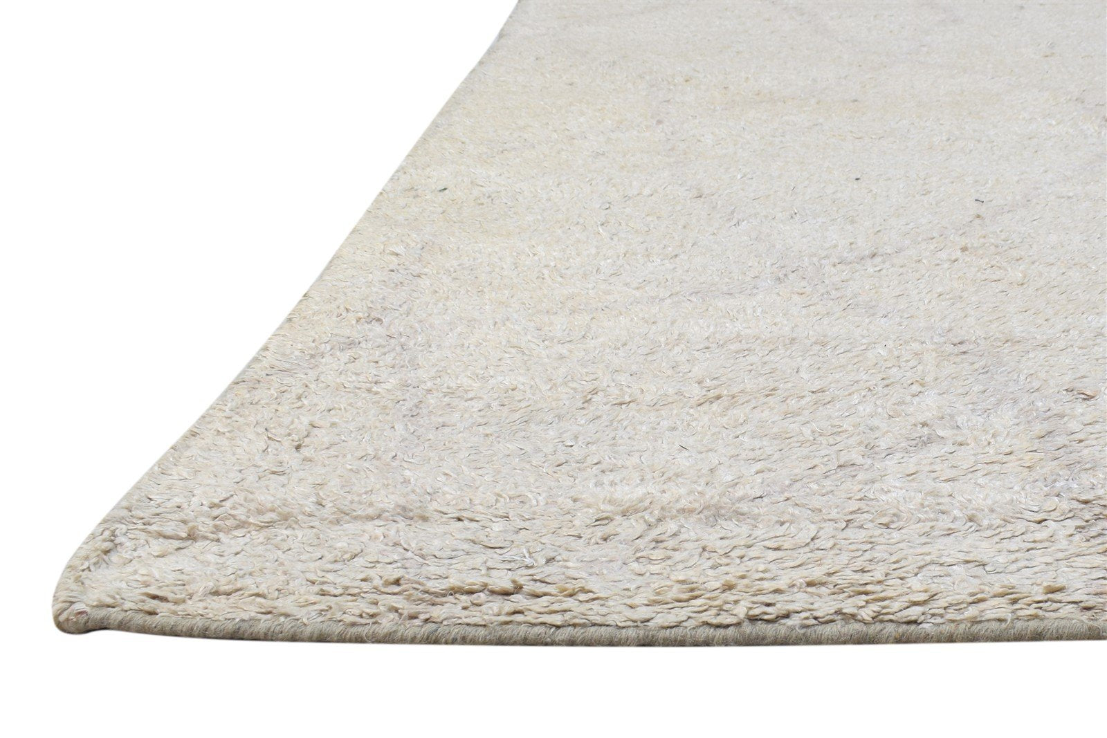 Rayon From Bamboo Beige Rug 8X10 Modern Hand Knotted Moroccan Abstract Large   7864789237909