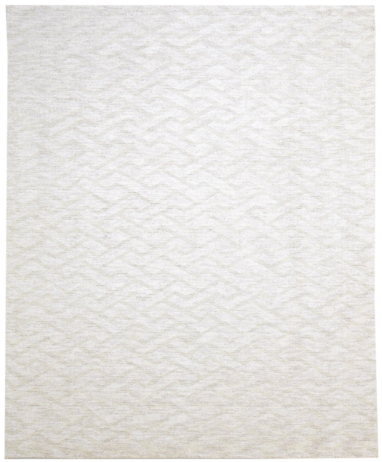 Rayon From Bamboo Beige Rug 8X10 Modern Hand Woven Scandinavian Geometric Large   7864494129301