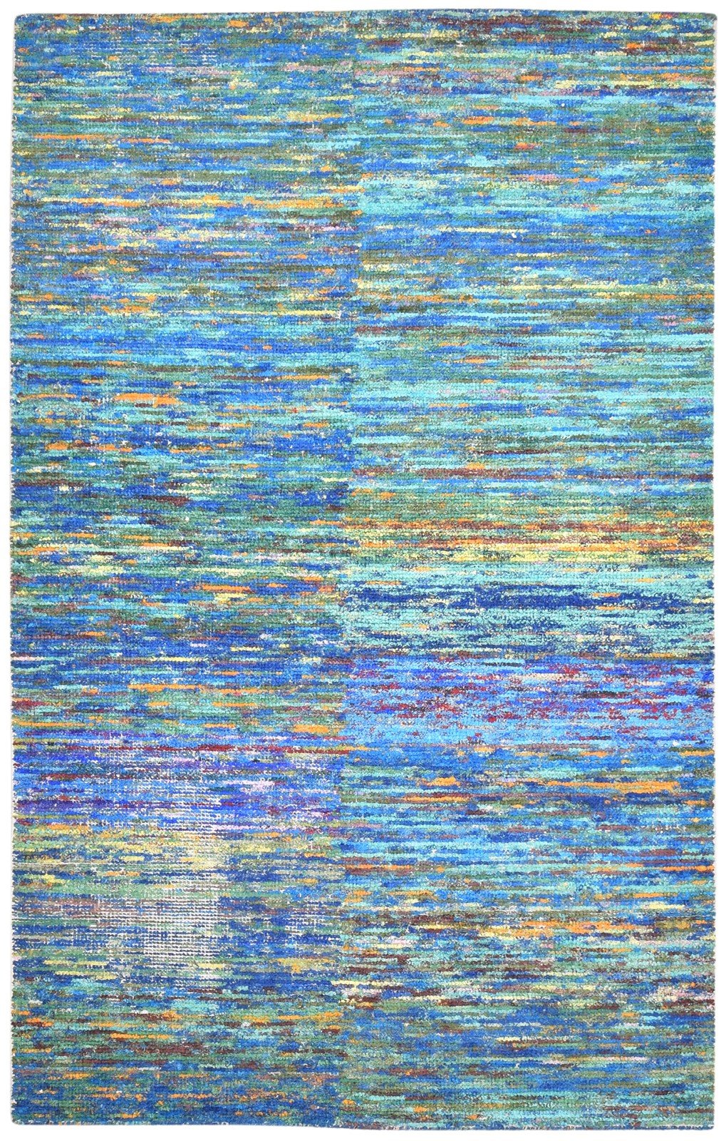 Rayon From Bamboo Multi Color Rug 5X8 Modern Hand Woven Bohemian Solid Room Size   7864795496597