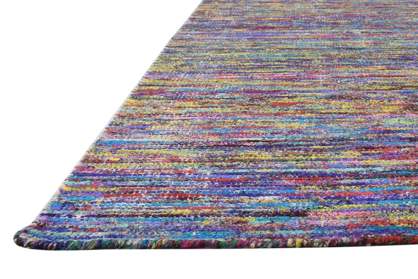 Rayon From Bamboo Multi Color Rug 8X10 Modern Hand Woven Bohemian Bohemian Large   7864789926037