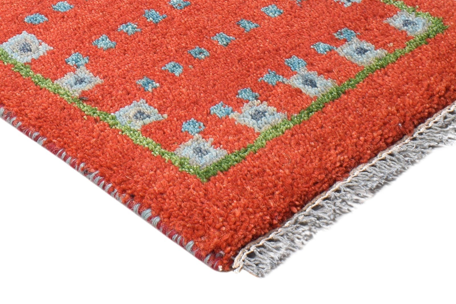 Red Wool Rug 1' X 2' Persian Hand Knotted Southwestern Tribal Small Carpet   7865183469717
