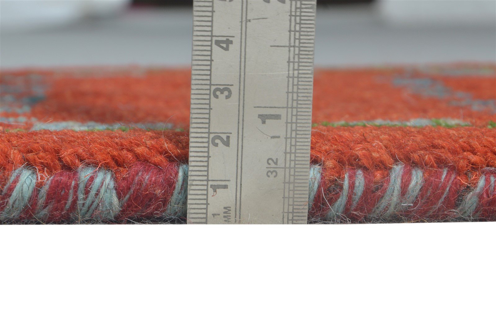 Red Wool Rug 1' X 2' Persian Hand Knotted Southwestern Tribal Small Carpet   7865183469717