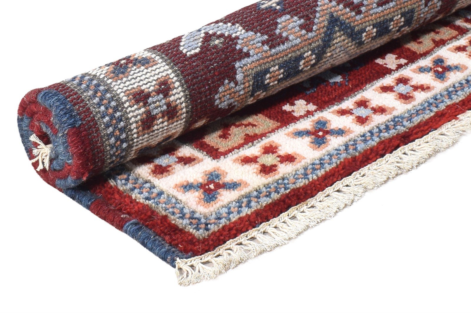 Red Wool Rug 2' X 3' Persian Hand Knotted Kazak Oriental Small Carpet   7864809521301