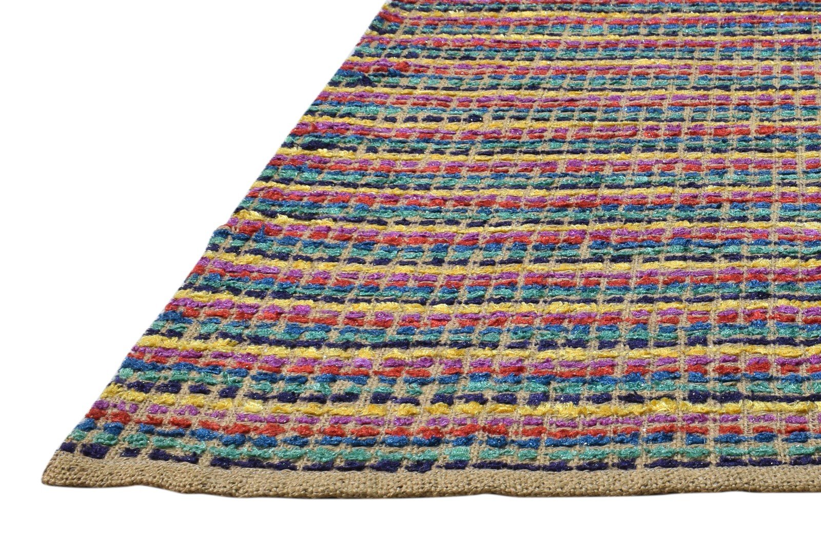 Red Wool Rug 3' X 4' Modern Dhurrie Bohemian Striped Room Size Carpet   7865169576085