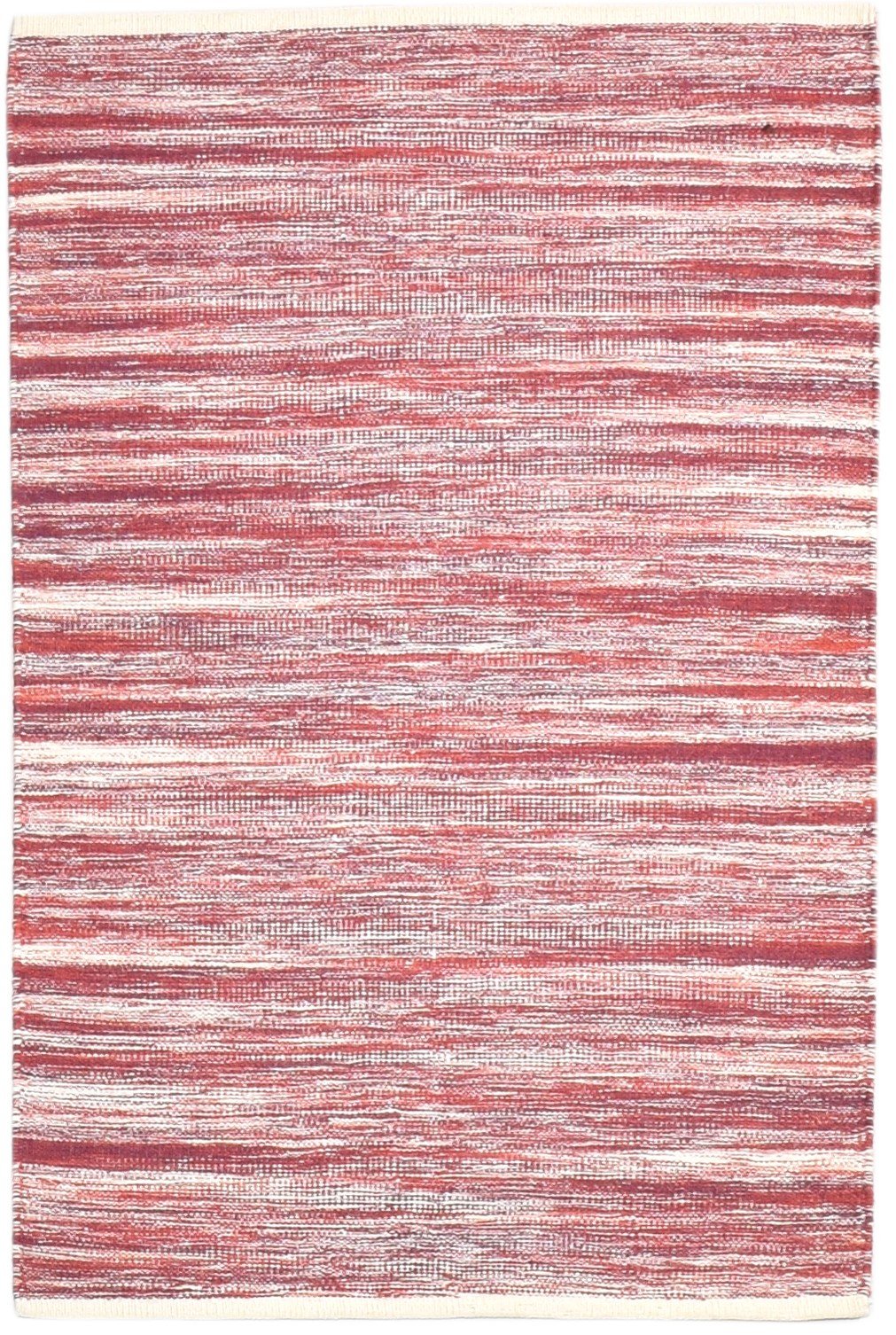 Red Wool Rug 3' X 4' Modern Dhurrie Scandinavian Abstract Small Carpet   7865080578197