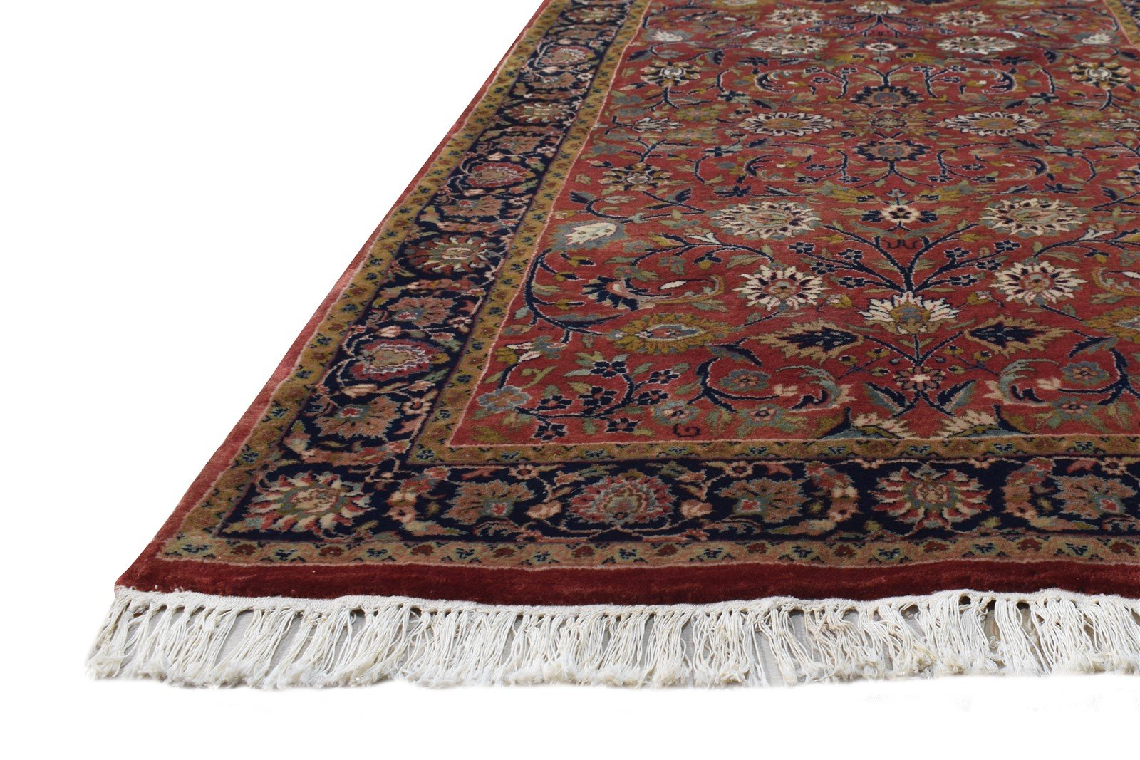 Red Wool Rug 3' X 5' Persian Hand Knotted Kashan Oriental Small Carpet   7864680349845
