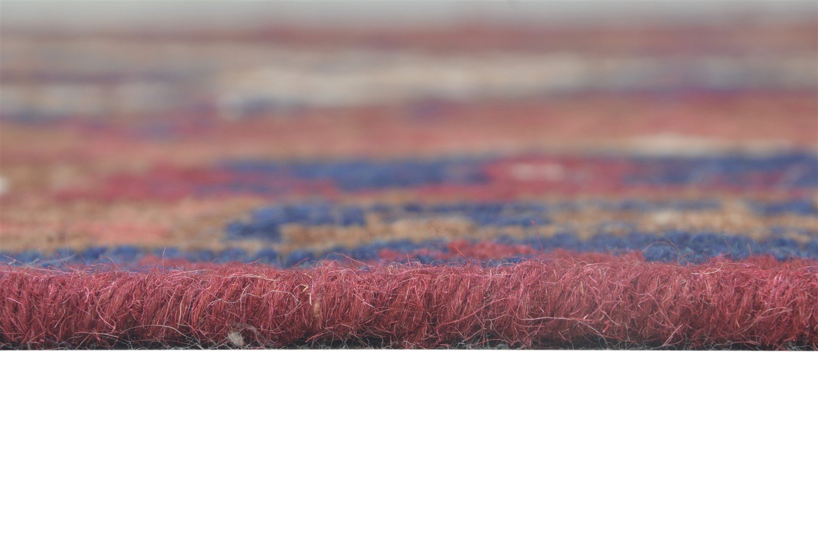 Red Wool Rug 4' X 6' Southwestern Dhurrie American Tribal Room Size Carpet   7865001410709