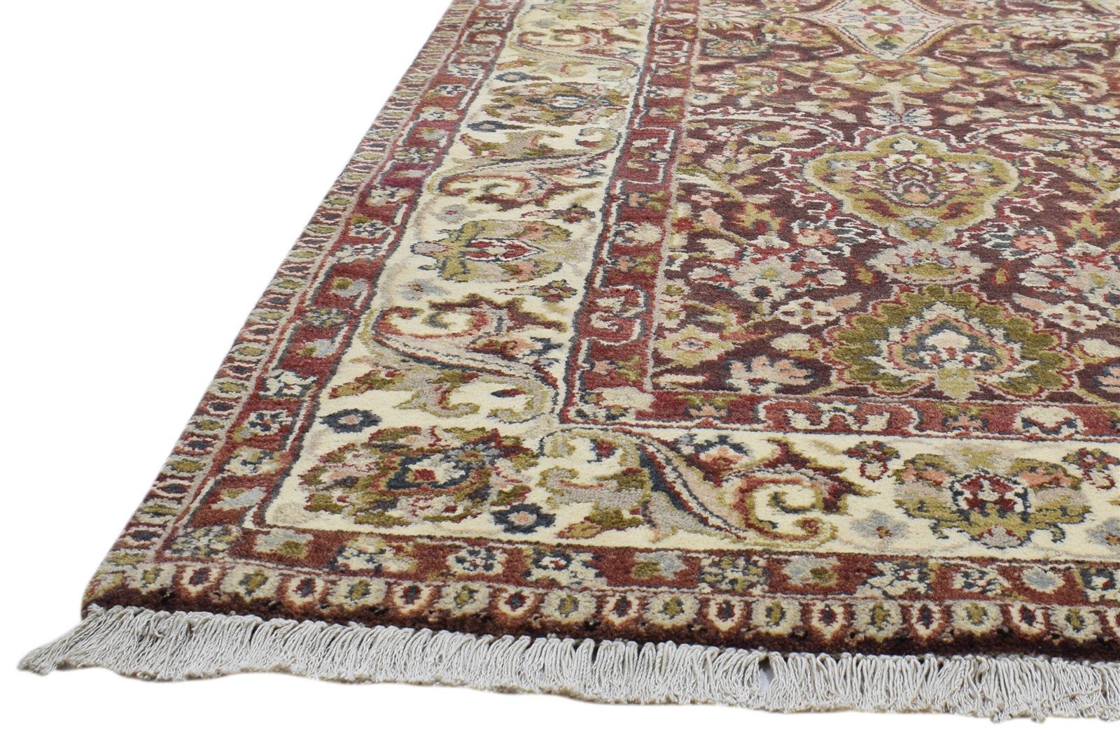 Red Wool Rug 5' X 7' Persian Hand Knotted Kashan Oriental Room Size Carpet   7860692254869