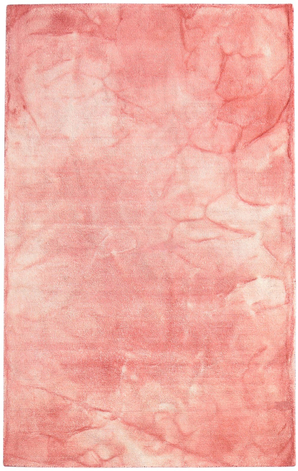 Red Wool Rug 5' X 8' Modern Hand Tufted Shibori Tie Dye Room Size Carpet   7865170952341
