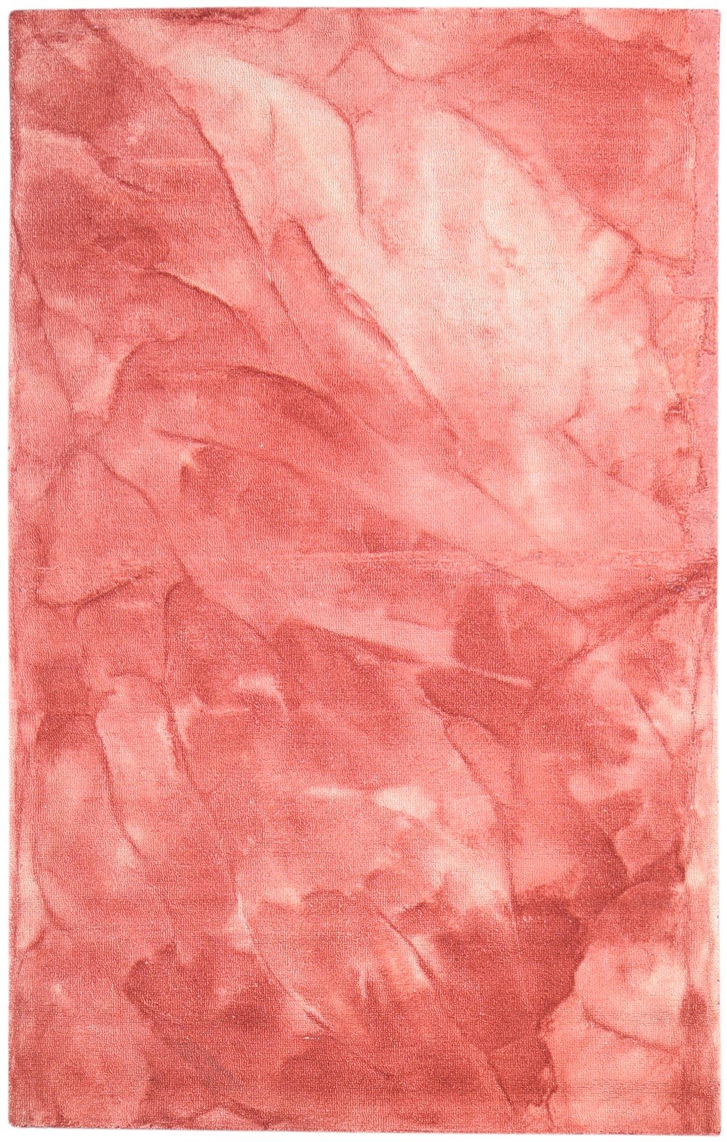 Red Wool Rug 5' X 8' Modern Hand Tufted Shibori Tie Dye Room Size Carpet   7865171640469
