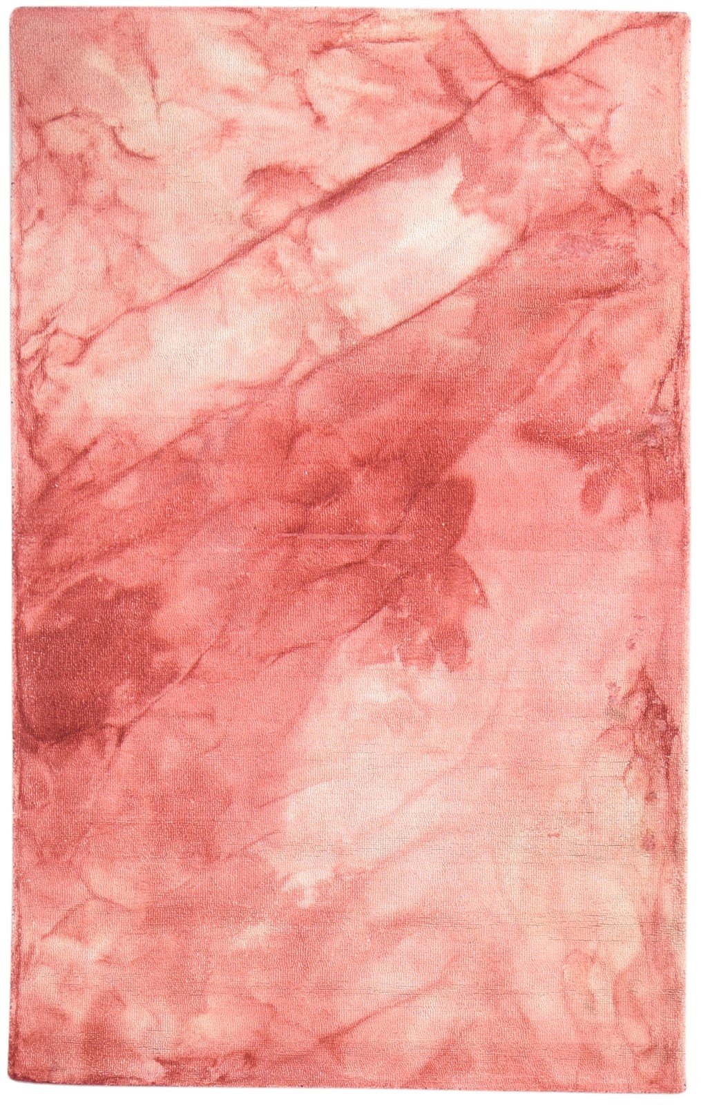 Red Wool Rug 5' X 8' Modern Hand Tufted Shibori Tie Dye Room Size Carpet   7865171935381