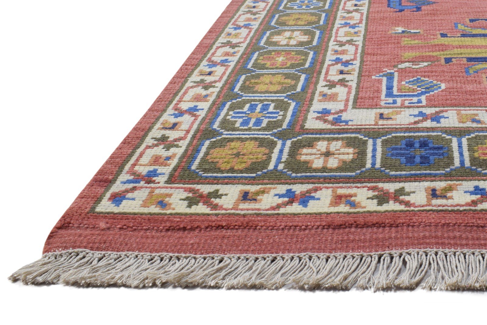 Red Wool Rug 5' X 8' Persian Hand Knotted Kazak Tribal Room Size Carpet   7864426266773