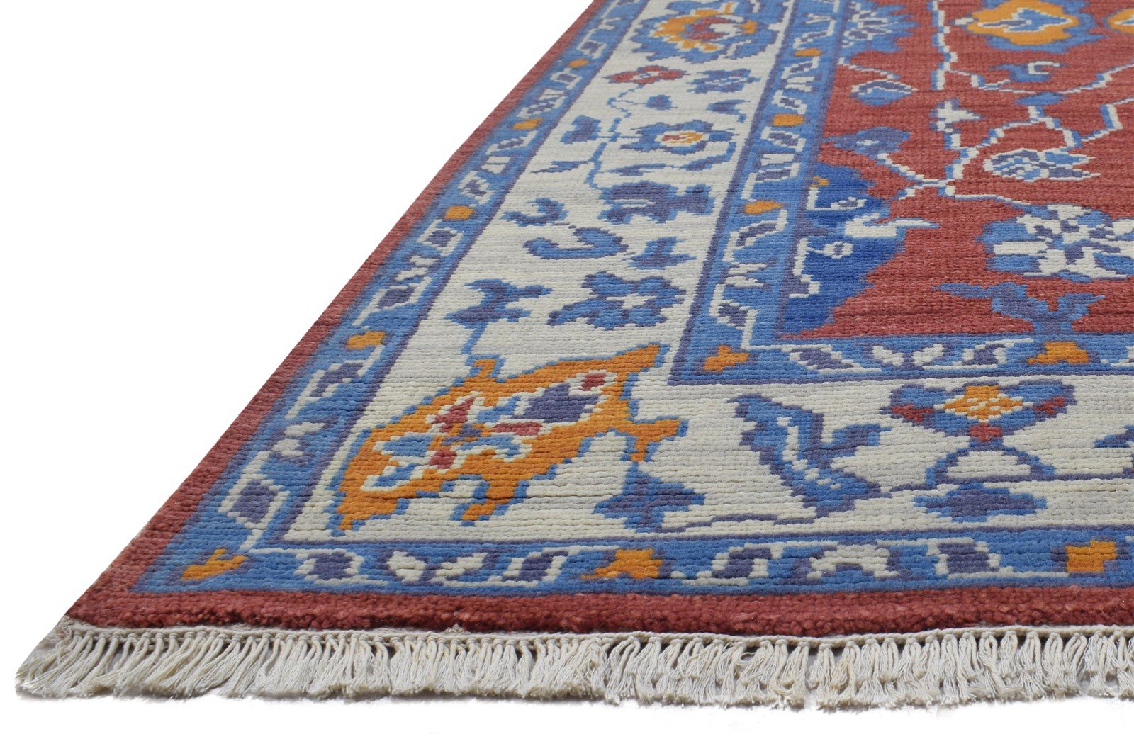 Red Wool Rug 5' X 8' Persian Hand Knotted Oushak Oriental Room Size Carpet   7864424988821