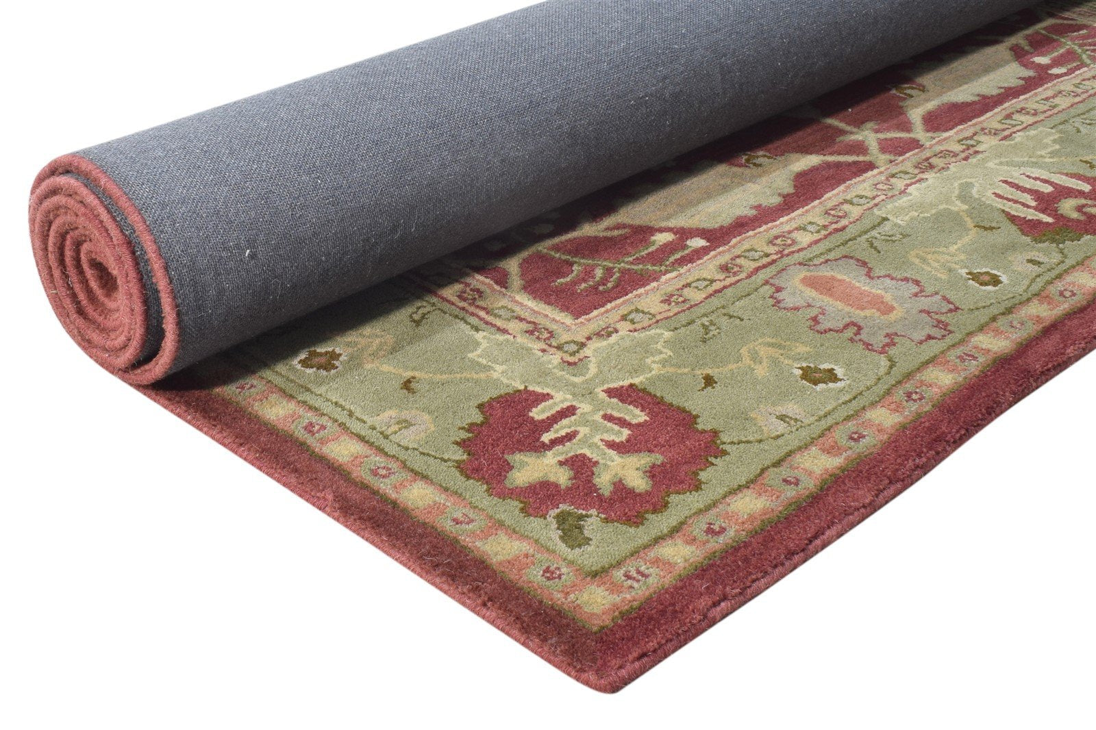 Red Wool Rug 5' X 8' Persian Hand Tufted Sarouk-Indian Oriental Room Size Carpet   7865188188309