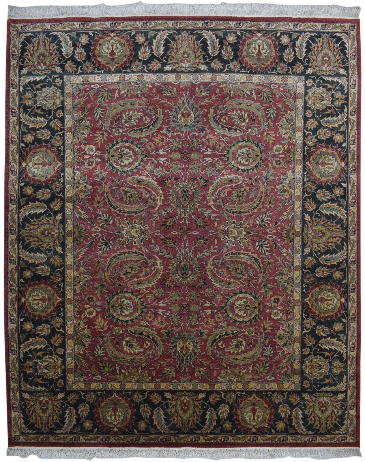 Red Wool Rug 8' X 10' Persian Hand Knotted Kashan Oriental Large Carpet   7860694974613