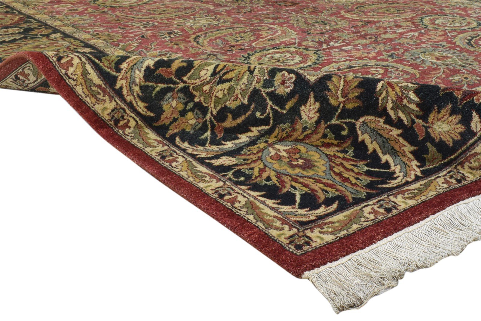 Red Wool Rug 8' X 10' Persian Hand Knotted Kashan Oriental Large Carpet   7860694974613