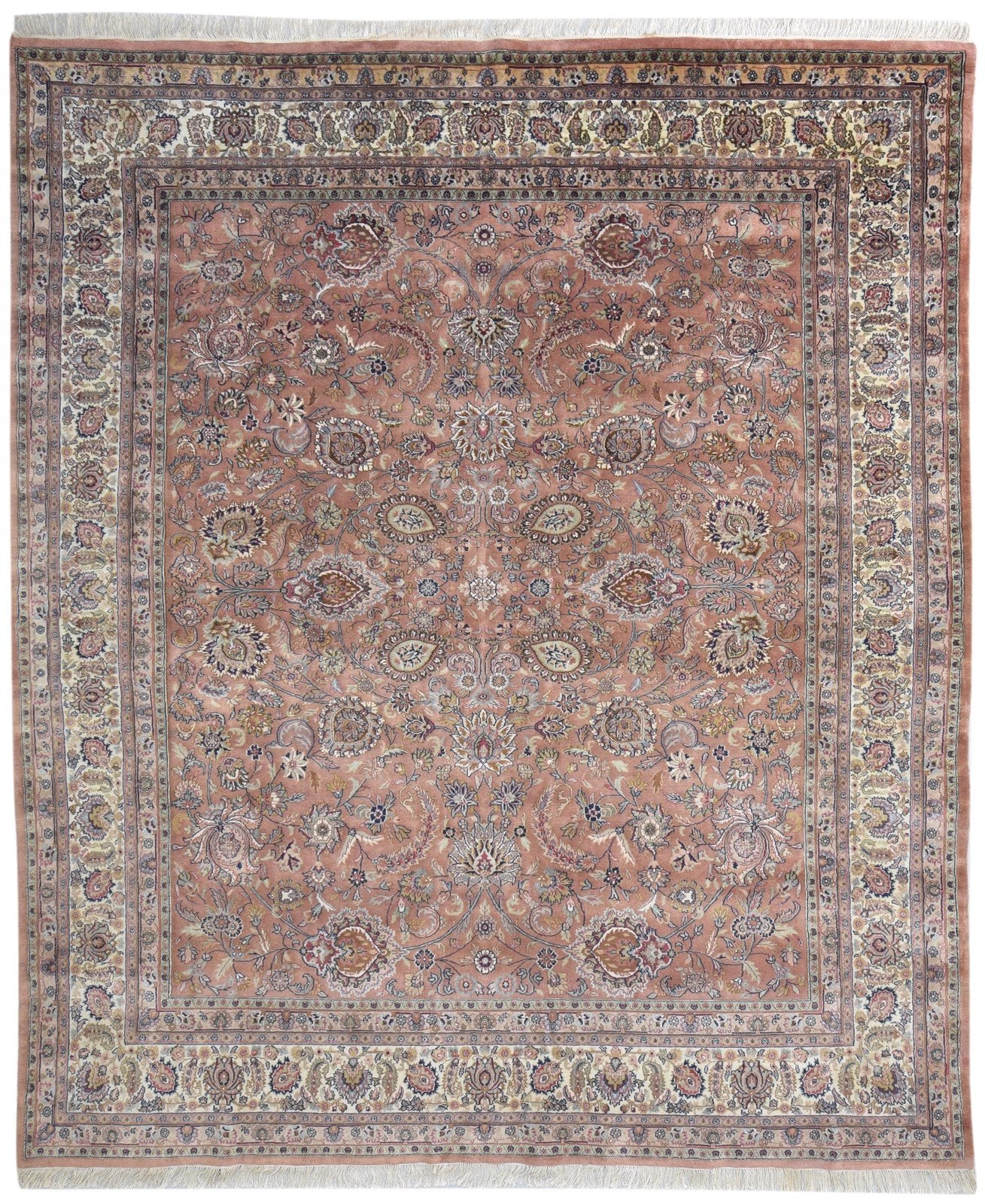 Red Wool Rug 8' X 10' Persian Hand Knotted Kashan Oriental Large Carpet   7864652988565