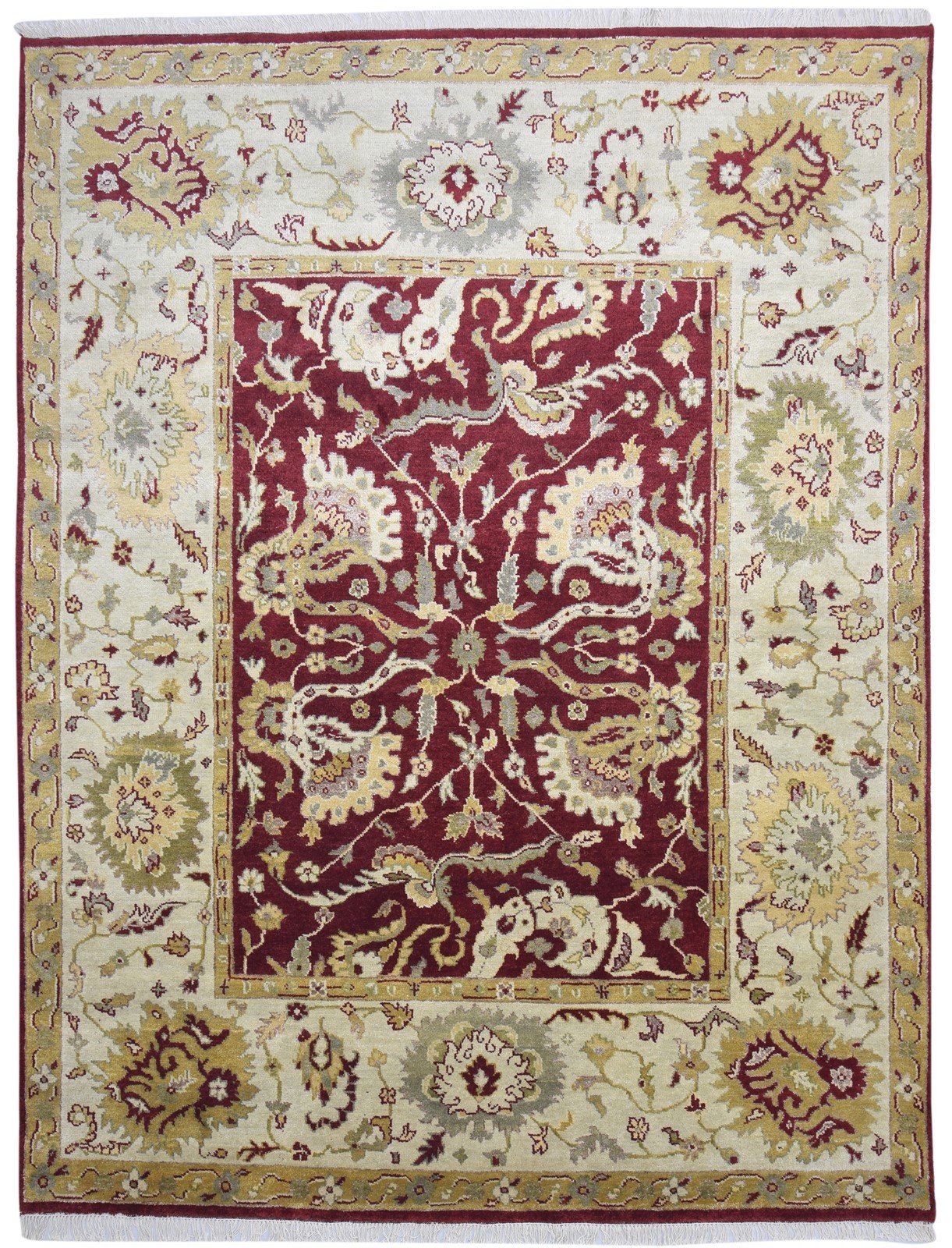 Red Wool Rug 8' X 10' Persian Hand Knotted Oushak Oriental Large Carpet   7864166056085
