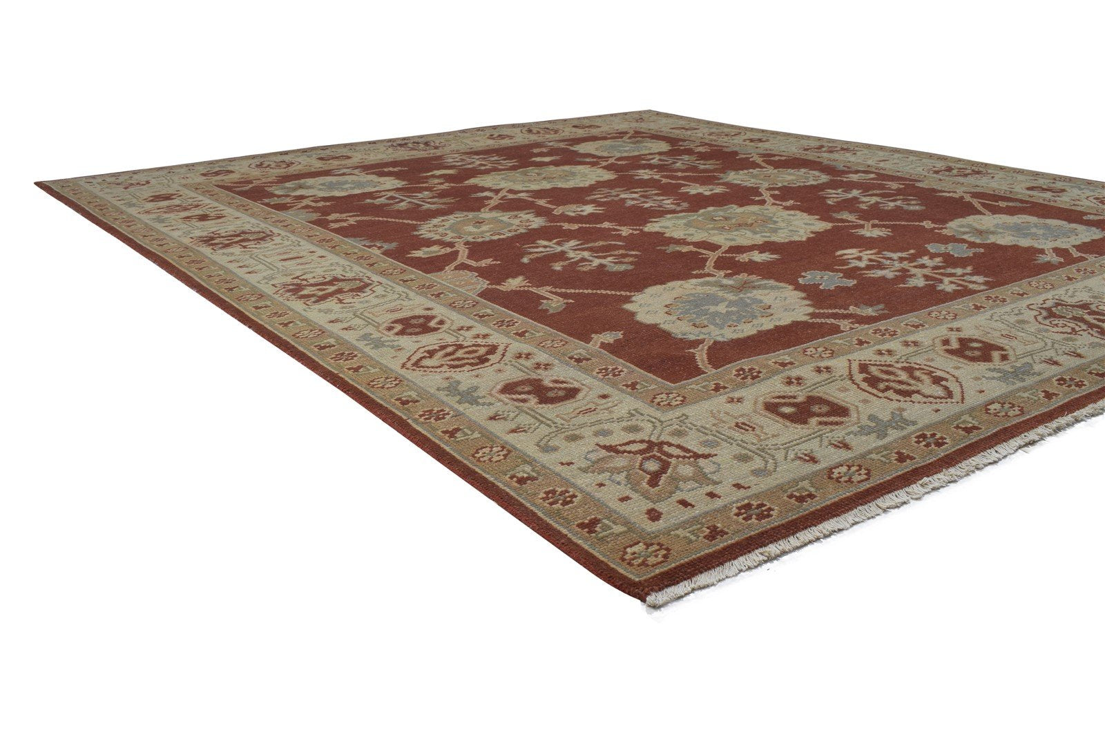 Red Wool Rug 8' X 10' Persian Hand Knotted Oushak Oriental Large Carpet   7864169562261