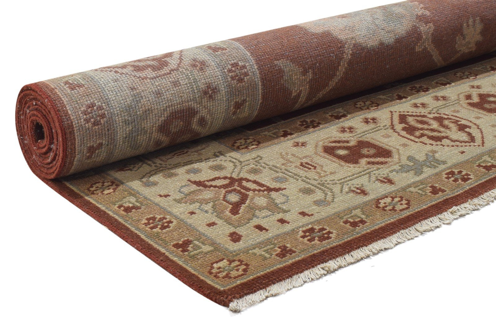 Red Wool Rug 8' X 10' Persian Hand Knotted Oushak Oriental Large Carpet   7864169562261