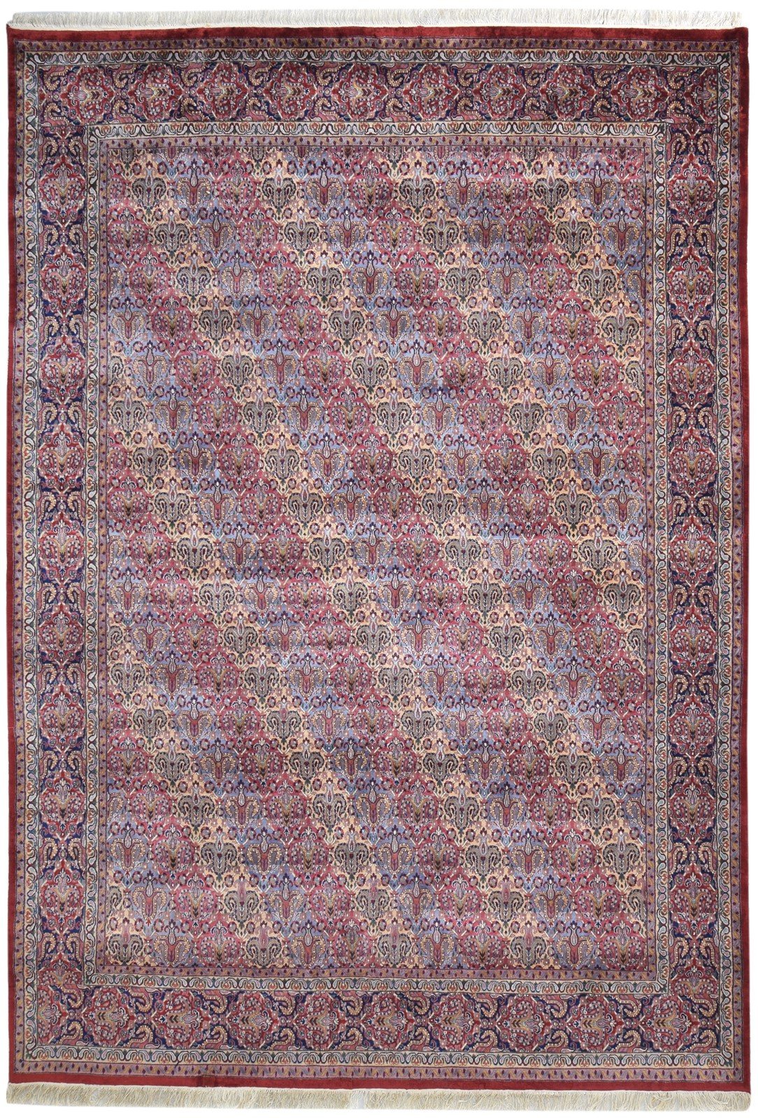 Red Wool Rug 8' X 11' Persian Hand Knotted Bakhtiari Oriental Large Carpet   7864677335189