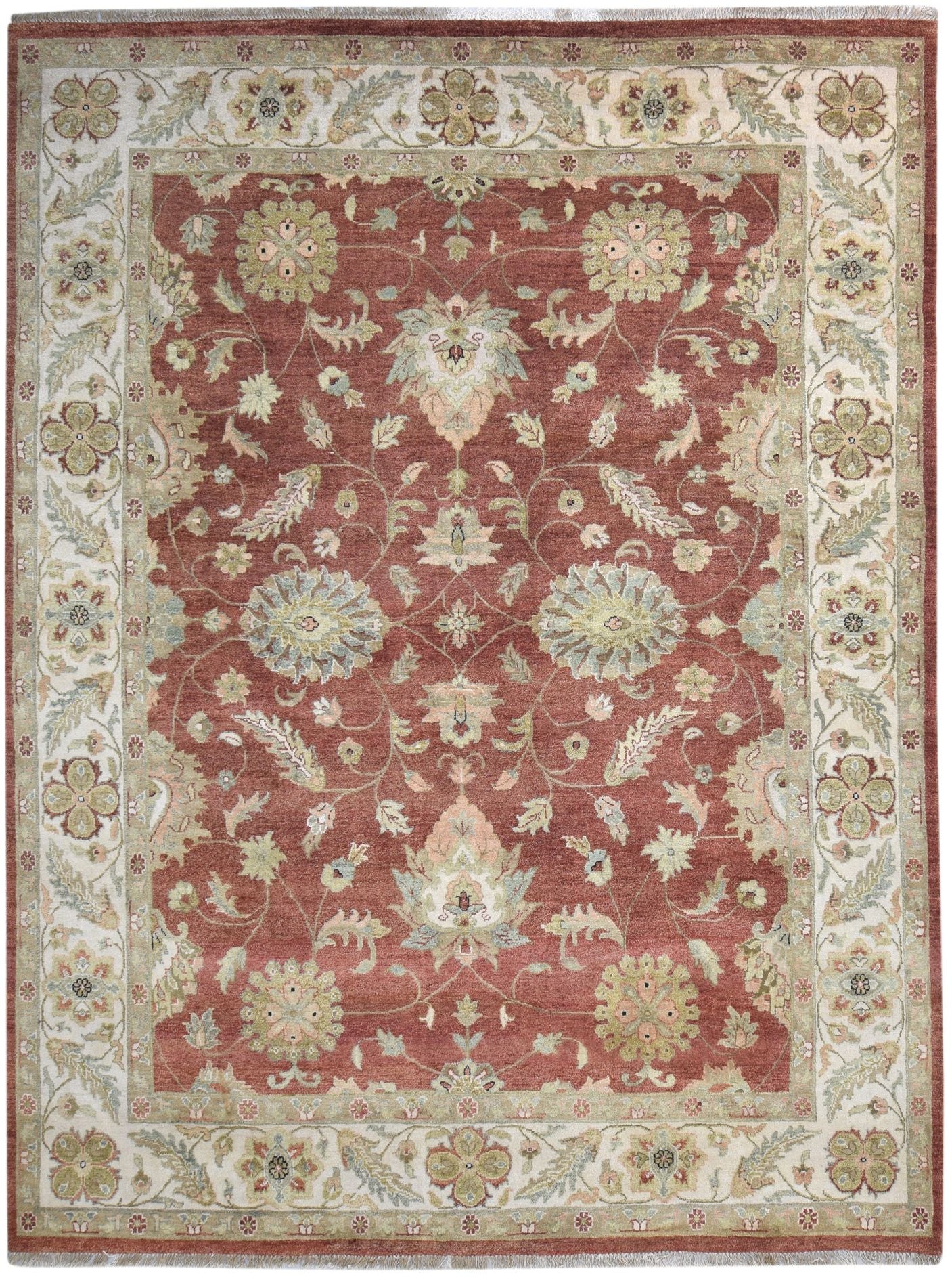 Red Wool Rug 9' X 12' Persian Hand Knotted Oushak Oriental Extra Large Carpet   7865142378645