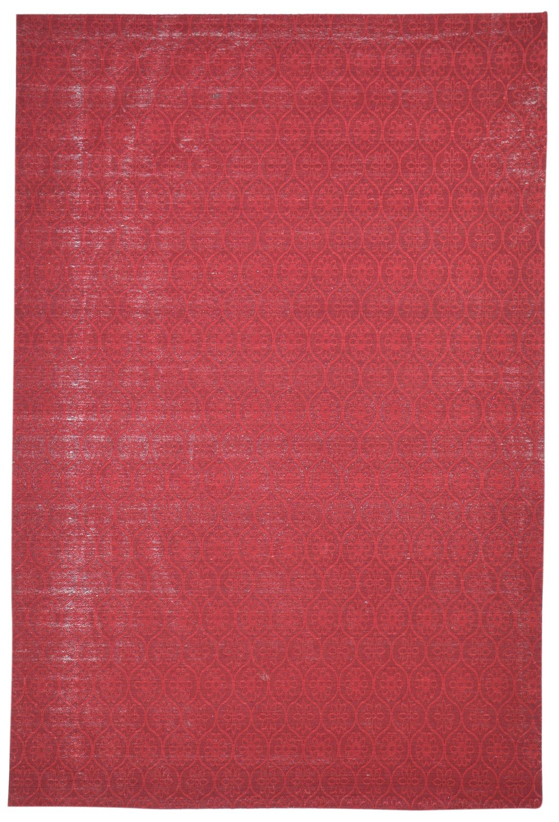 Red Wool / Silk Rug 5' X 7' Modern Jacquard Loom French Floral Room Size Carpet   7864179458197