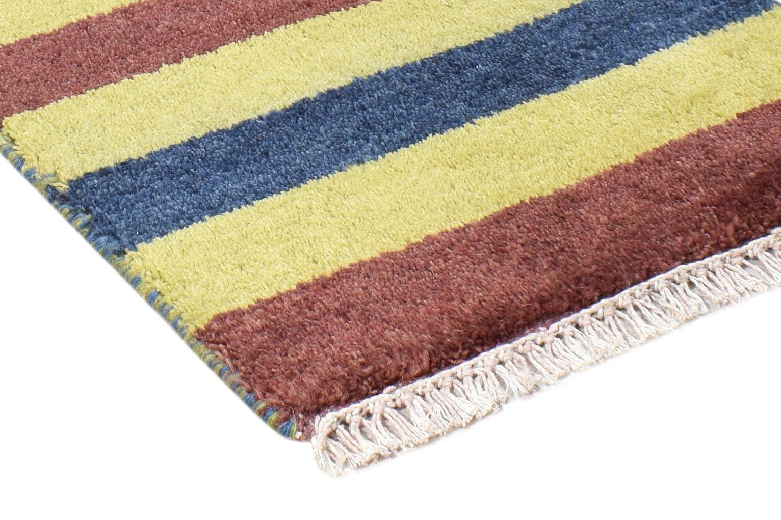 Roby 1X2 Rug Wool Multi Color Southwestern Hand Knotted Gabbeh Tribal   7865091653781