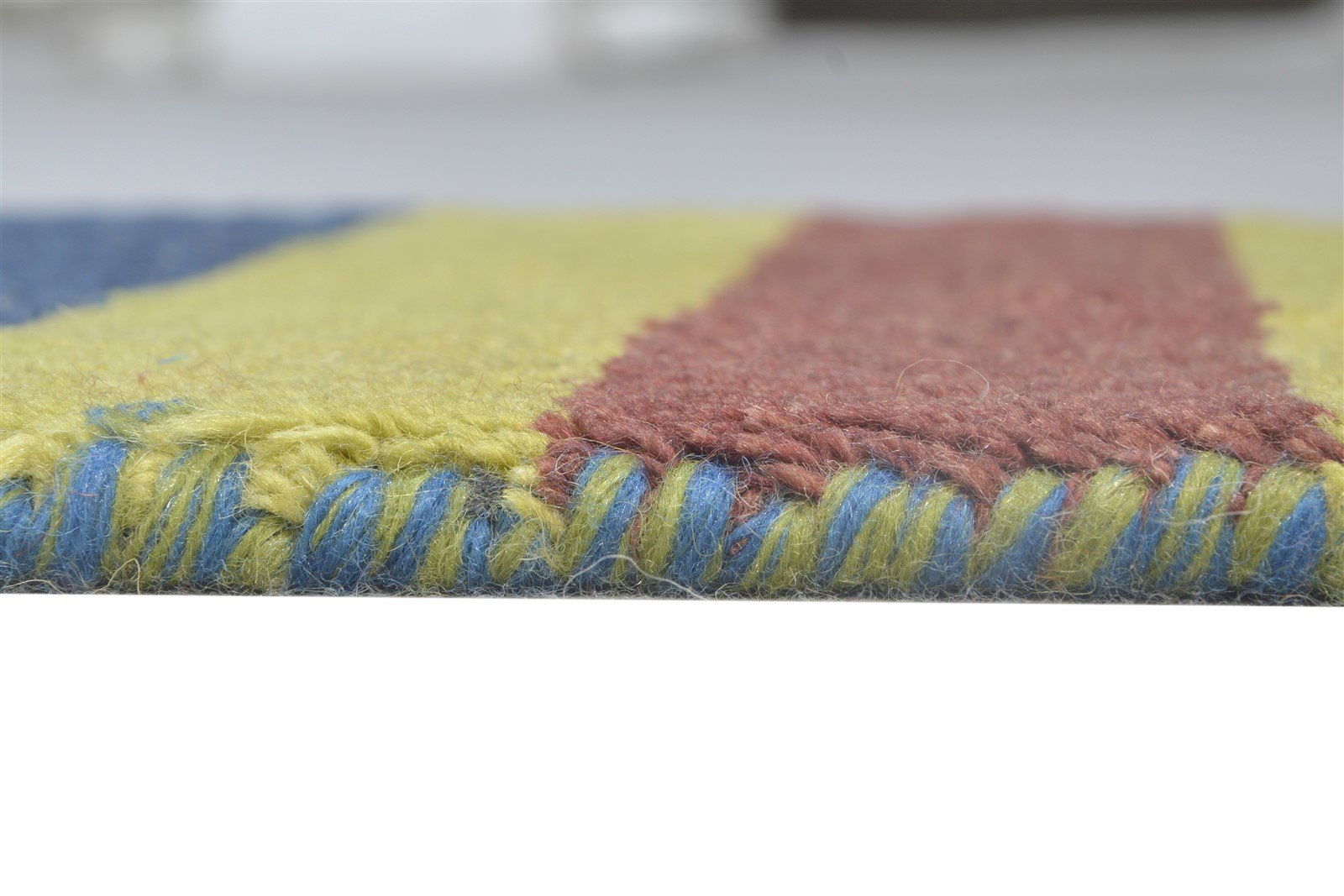 Roby 1X2 Rug Wool Multi Color Southwestern Hand Knotted Gabbeh Tribal   7865091653781