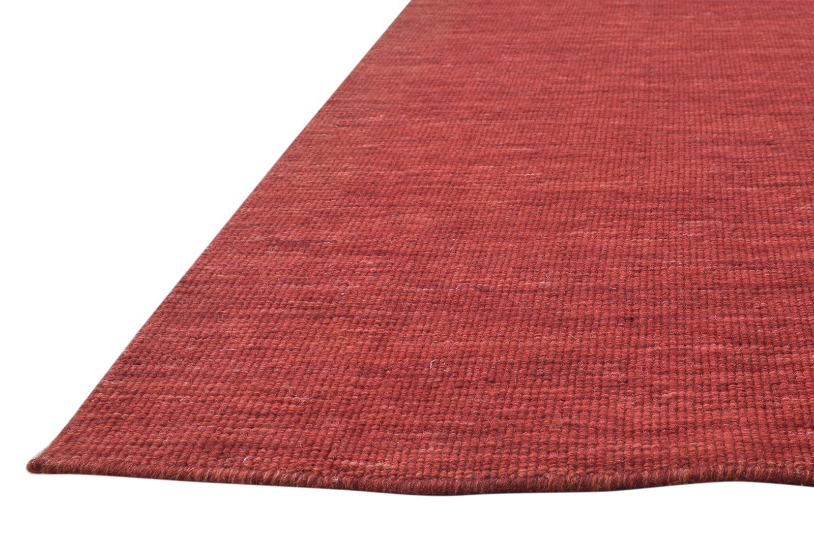 Rust Silk Rug 6' X 8' Modern Hand Woven Bohemian Solid Room Size Carpet   7864920670357