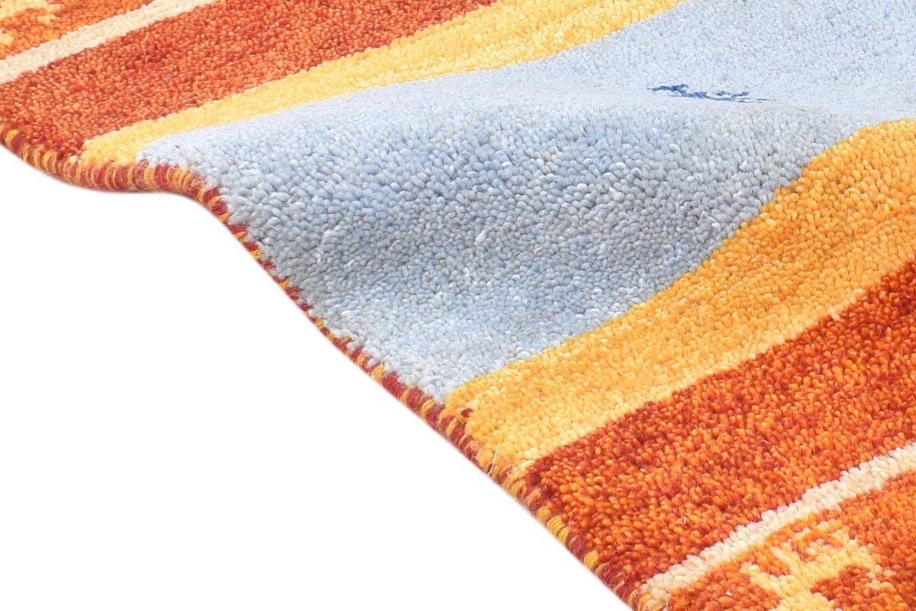 Rust Wool Rug 1' X 2' Southwestern Hand Knotted American Tribal Small Carpet   7865086378133
