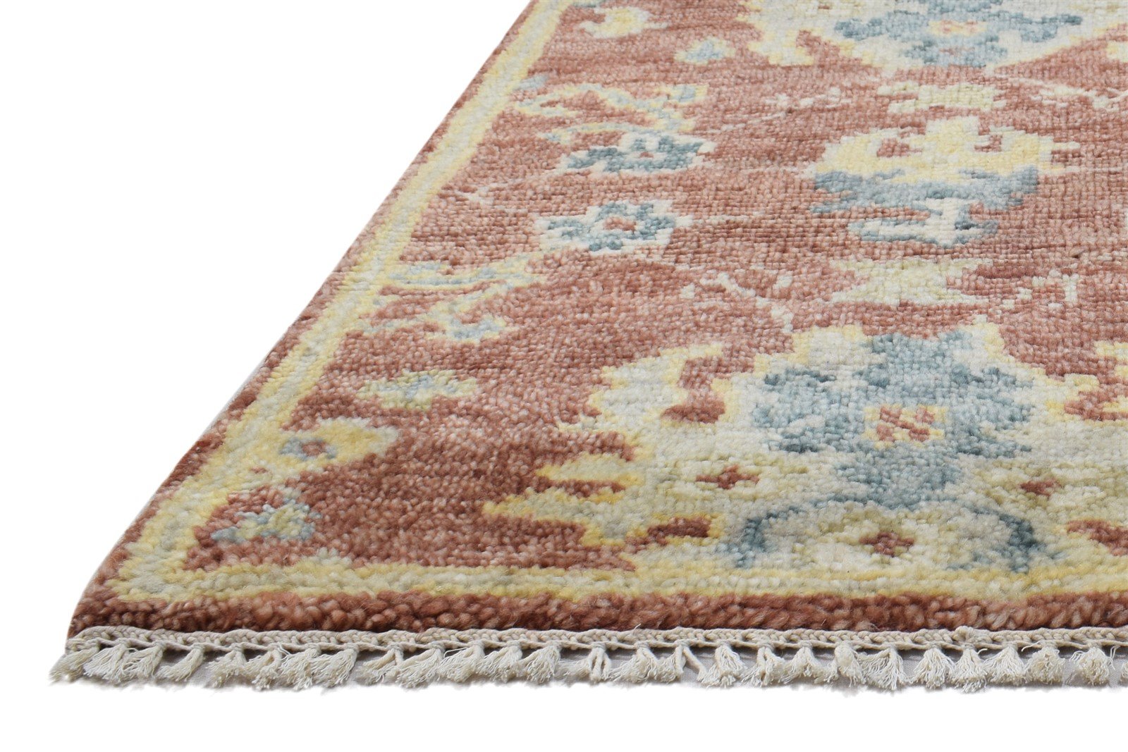 Rust Wool Rug 2' X 3' Persian Hand Knotted Oushak Oriental Small Carpet   7864326979733