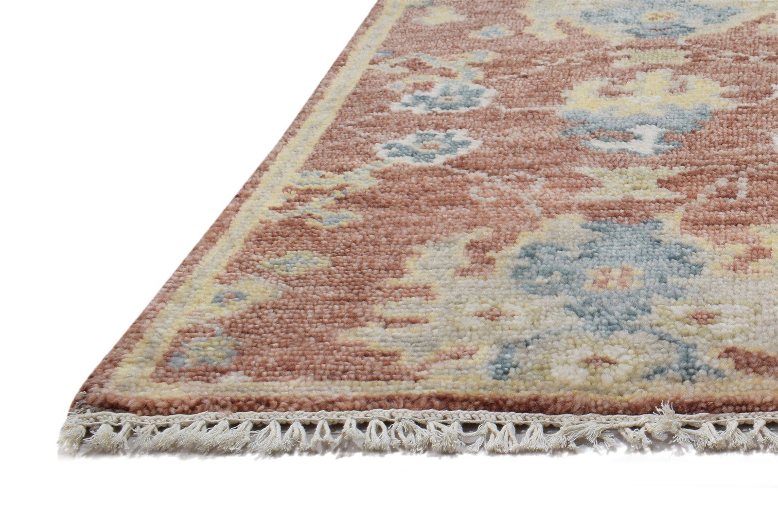 Rust Wool Rug 2' X 3' Persian Hand Knotted Oushak Oriental Small Carpet   7864326815893