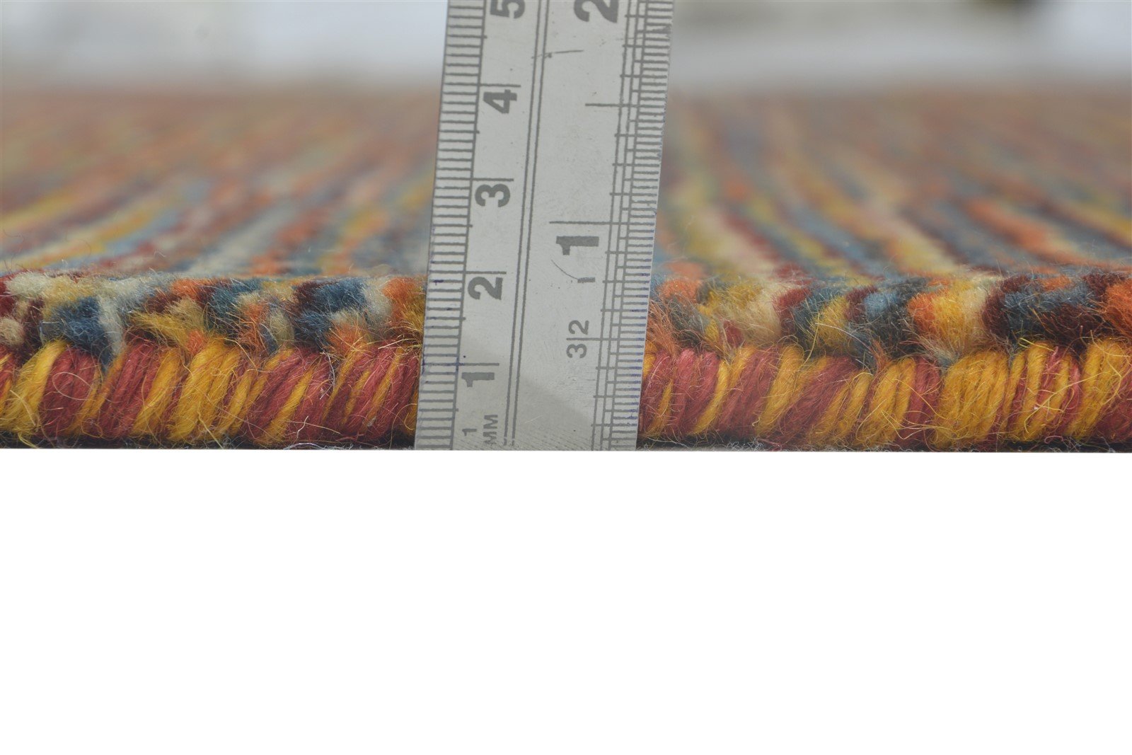 Rust Wool Rug 5' X 8' Modern Hand Knotted Bohemian Striped Room Size Carpet   7864174215317