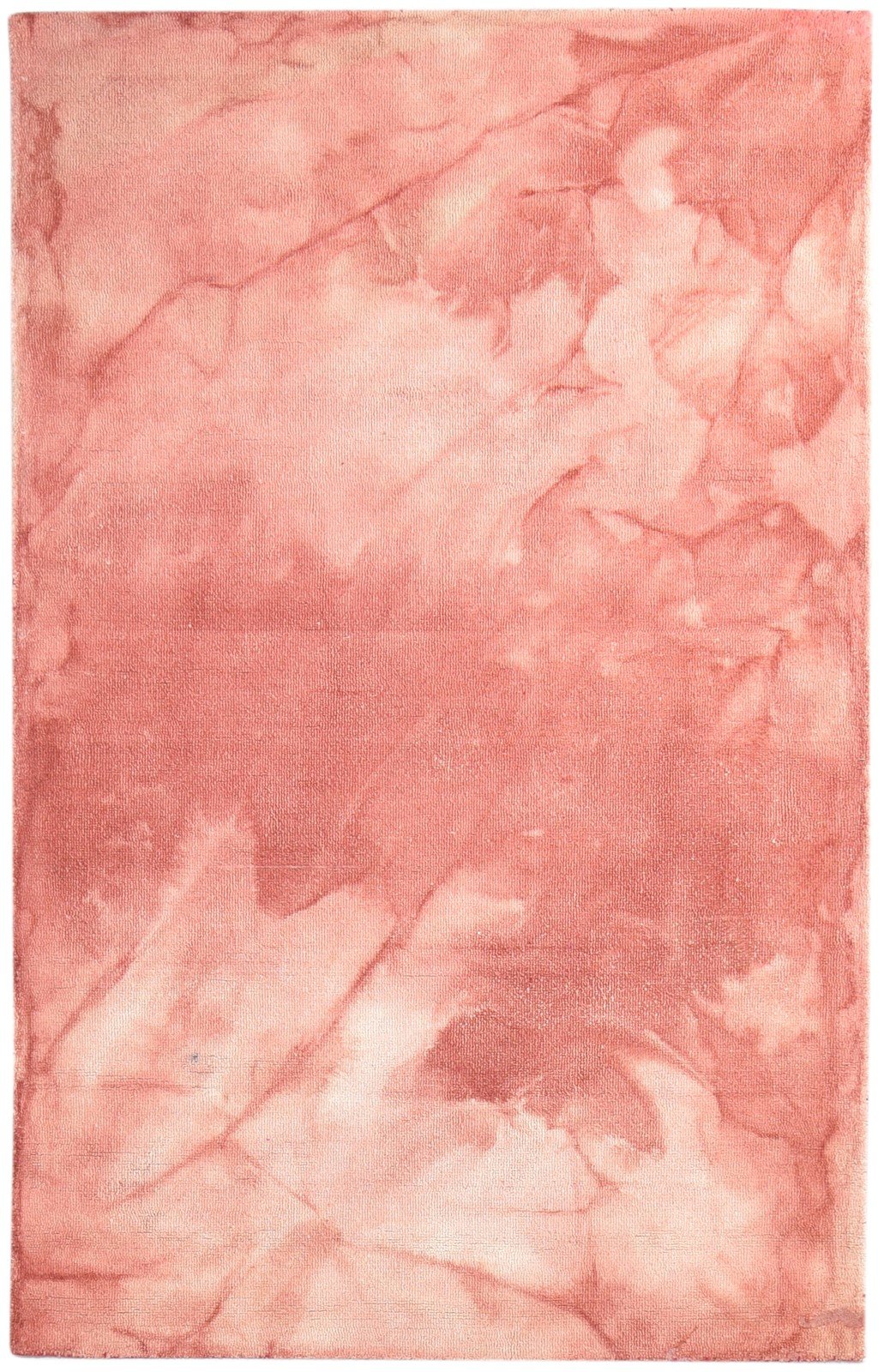 Rust Wool Rug 5' X 8' Modern Hand Tufted Shibori Tie Dye Room Size Carpet   7865257328789